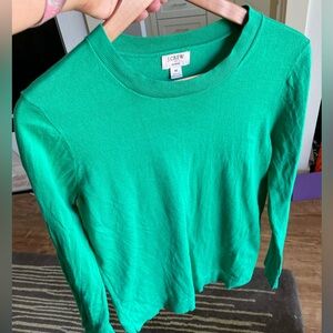 J.Crew Emerald Green Knit Long sleeve light sweater